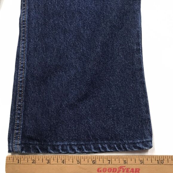 90s LEVIS 517 Jeans Men 40x30 Western Boot Regular Dark Stone Wash Denim Blue - Picture 16 of 16